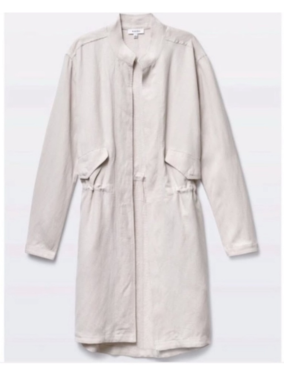 Aritzia Babaton Clarence Coat Linen Blend Cream Women’s Size XS